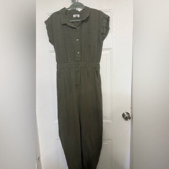 Japna Pants - Japna Olive Green Women's Jumpsuit M